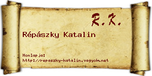 Répászky Katalin névjegykártya